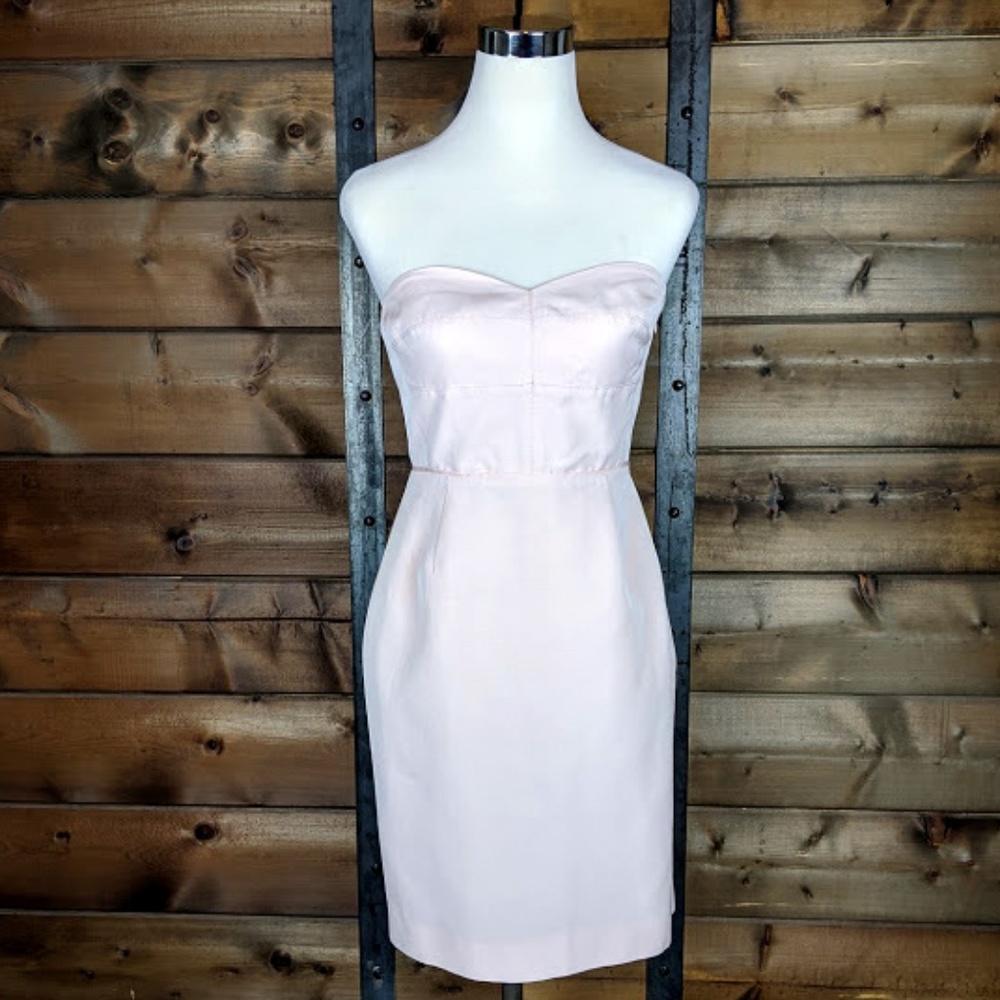 J. Crew Pale Pink Strapless Rory Dress - 4